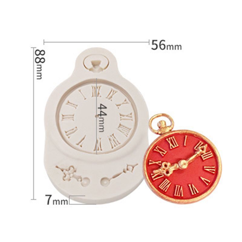 Molde de silicona de colección de engranajes de rueda de reloj y reloj de Estilo Steampunk para artesanía de azúcar, decoración de pasteles-1 #: 6