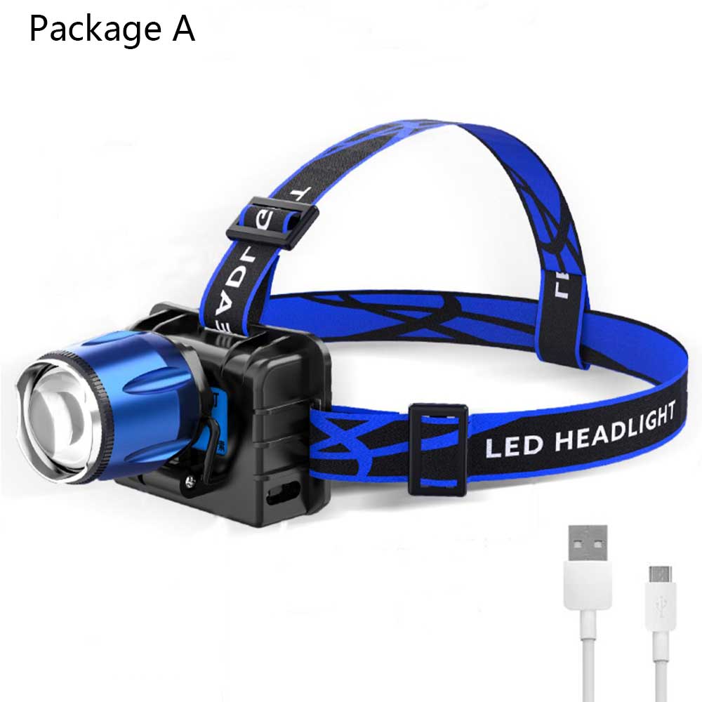 UV LED Purple Headlamp 395nm Battery built-in USB Charger Sensor Headlight Torch Head Catching Scorption Torch Headlamp: A