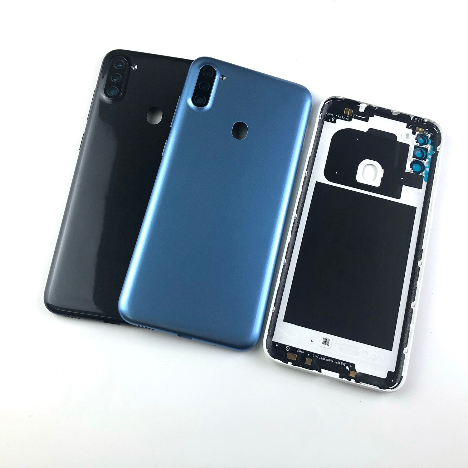 Voor Samsung Galaxy A11 A115 SM-A115F/D Originele Telefoon Rear Behuizing Back Cover Chassis Terug Panel Deur Met camera Lens Butt