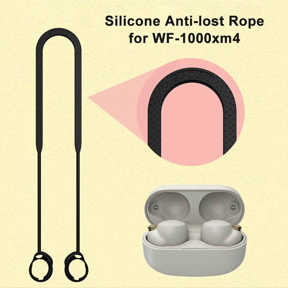 Anti-Verloren Silikon Kopfhörer Seil Halfter Kabel Für Sony WF-1000xm4 Drahtlose Bluetooth Kopfhörer Nacken Gurt Kabel Schnur Sport