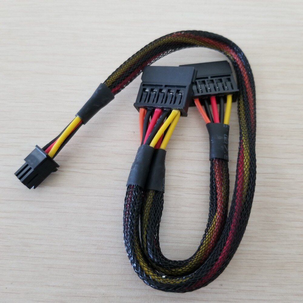 Pieni 6 -nastainen jakaja 15 -nastainen sata-virtakaapeli dell vostrolle 3650 3653 3655 pöytätietokone hdd ssd -laajennuskaapeli 50cm