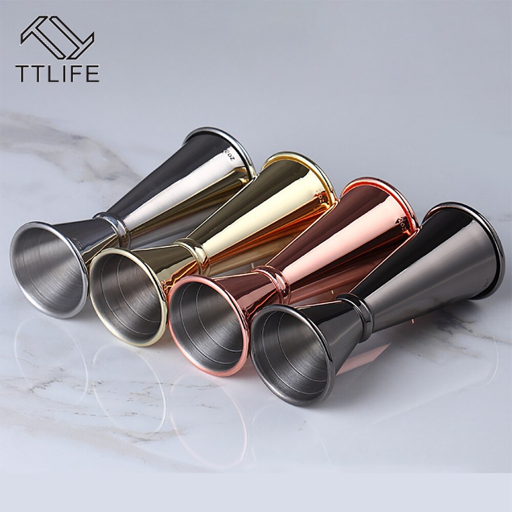 Cocktail Bar Jigger Japanese Stainless Steel Measuring Cup Jigger Double Spirit Bartender Cocktail Shaker Bar Accessories