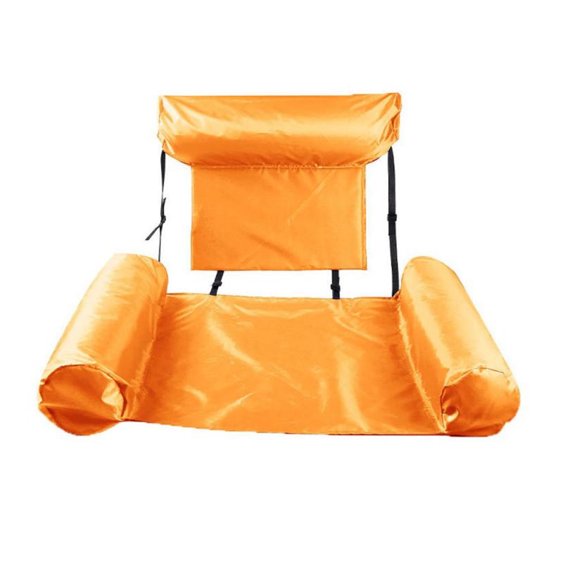 Water inflatable recliner, floating bed, hammock, foldable dual-purpose backrest floating row High materials swimming