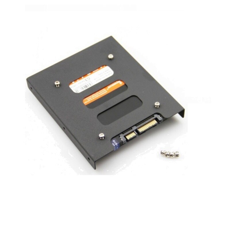 Adaptador de soporte de bandeja muelle, 2 paquetes de disco duro HDD negro de 2,5 "SSD a 3,5"