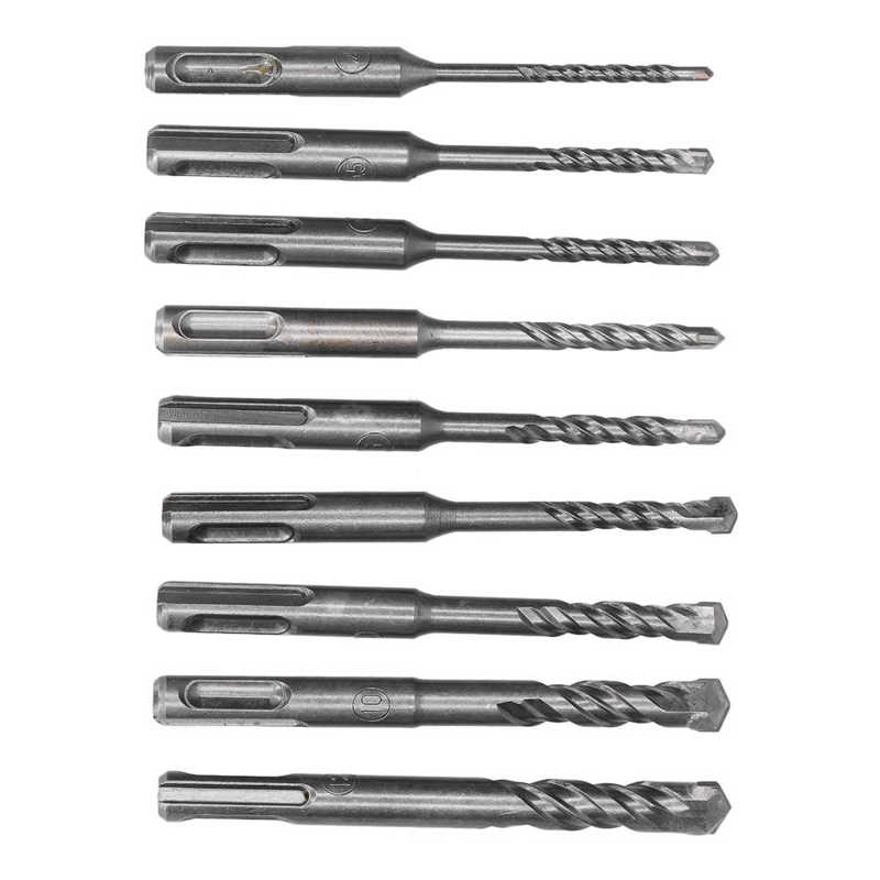 Rotary Hammer Drilling Bits Masonry Drill Bit Set Round Shank for Concrete for Brick for Stone