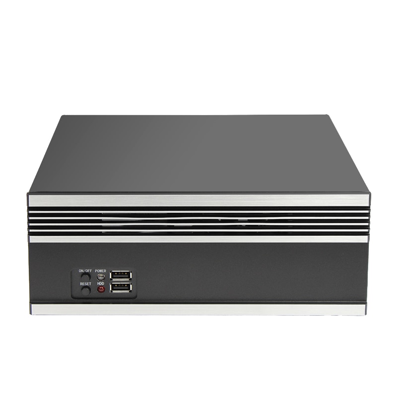 Itx behuizing geborsteld aluminium paneel draagbare mini computerbehuizing eenvoudige kleine behuizing horizontale industriële besturingskast: Default Title
