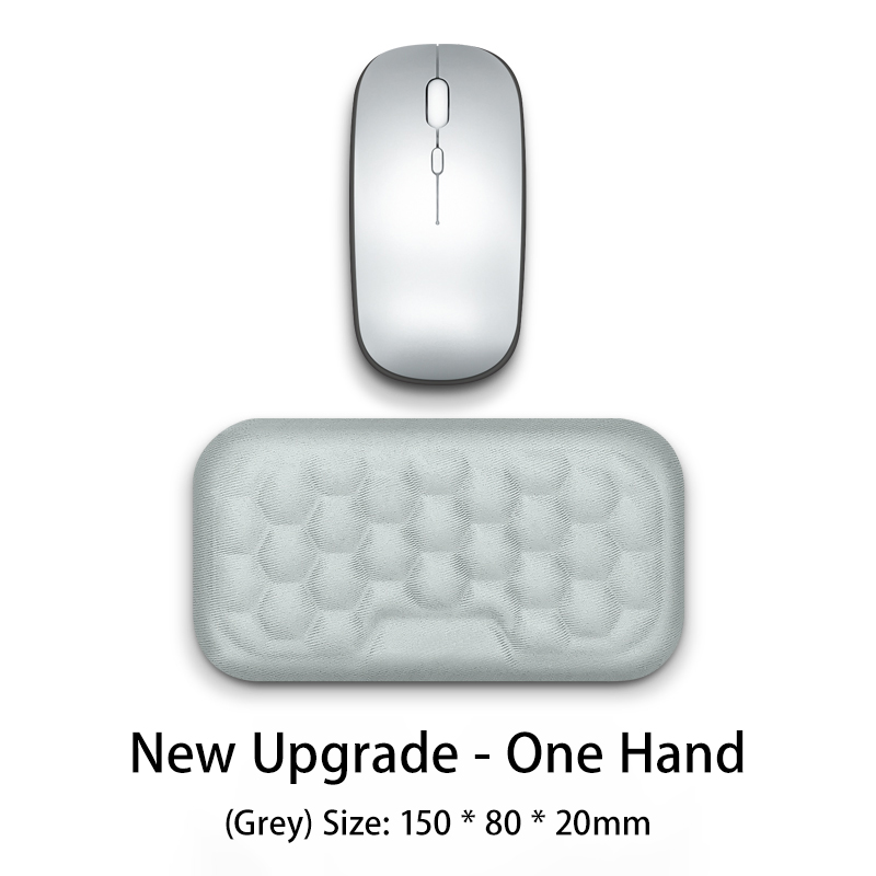 Håndleddsmusematte tastatur og mus håndleddsstøtte kontor skrivebeskyttelse avslappende håndledd ergonomisk minneskum datamaskin bærbar pc skrivebordsmatte: Hvit