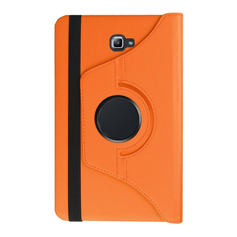 360 stopni obracanie PU skórzane etui do Samsung Galaxy Tab A 10.1 2016 T580 T585 pokrywa dla Samsung TabA 10.1 przypadku + film + długopis: oran