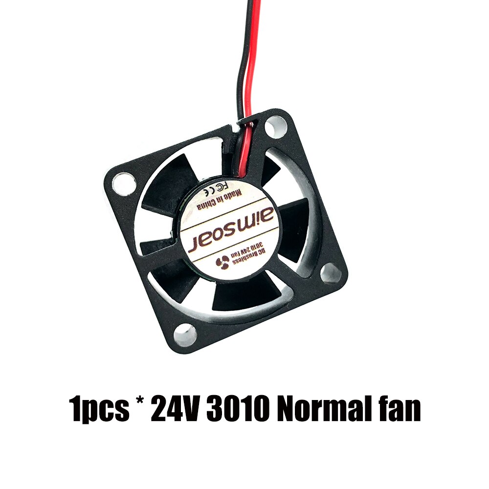 Fan 12v 24v ender 3 Fan 30mm 3010 Dual Ball Bearing / Hydraulic Fan 2 pin 3d printer parts 3010 30*30*10mm: 24v normal