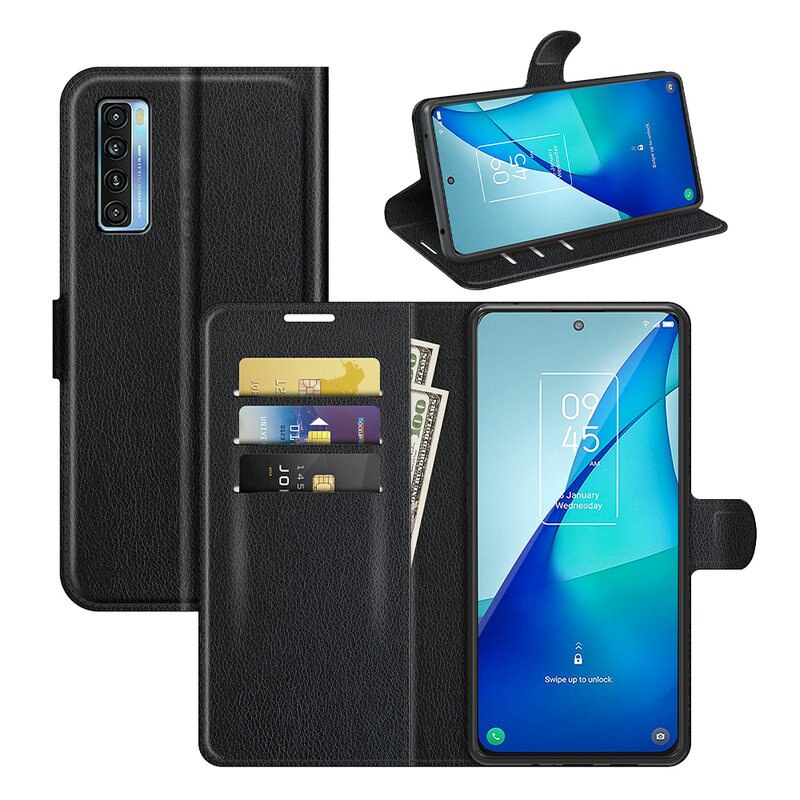 Voor Tcl 20 5G T781K T781H Tcl 20L Plus 20L + T774H T774B T775H T775B Tcl 20S Portemonnee telefoon Case Flip Leather Cover Capa Etui