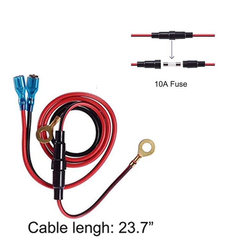 12V Sigarettenaansteker Waterdicht Stofdicht Auto Boot Motorfiets Tractor Stopcontact Bakje Auto Accessoires: only cable