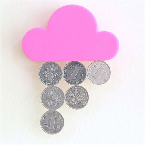 Mignon nuage forme clé cintre mur maison support porte-clés magnétique 1PC décoration: Rose