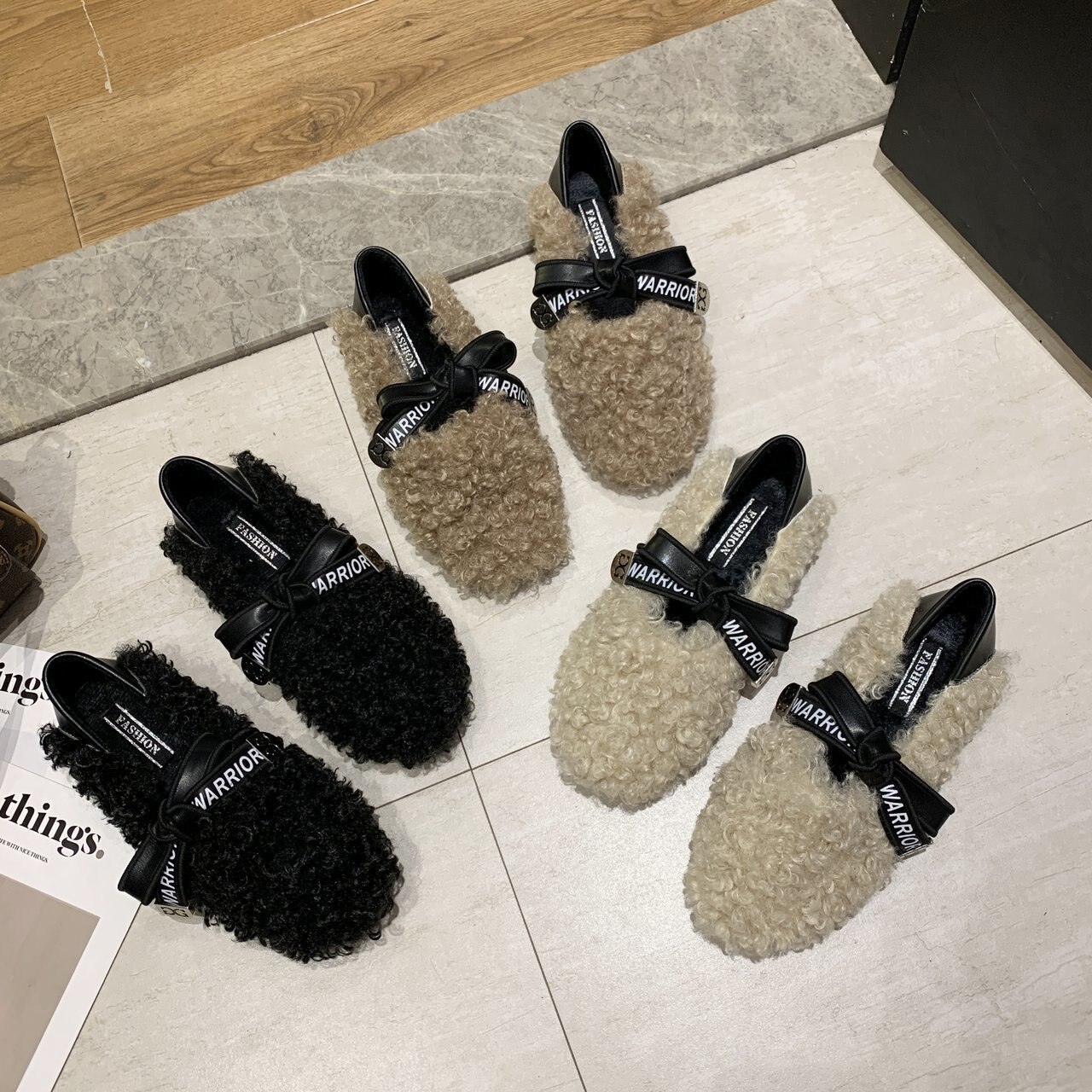 Bont Vrouwen Voor Schoenen Pluche Warm Houden Platte Schoenen Vrouwen Casual Gesp Loafers Bont Schoenen Vrouw Zapatos De Mujer Dames katoenen Schoenen