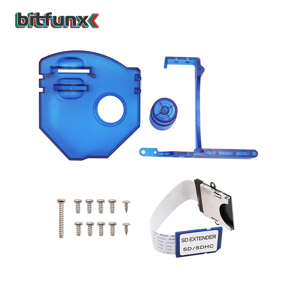 Bitfunx GDEMU Zestaw do zdalnego montażu karty SD Adapter przedłużający do SEGA Dreamcast GDEMU z kablem przedłużającym: YELLOW