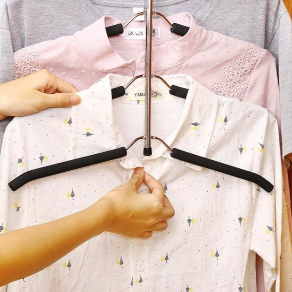 Multi Blouse Shirt Boom Hanger Anti-Slip Roestvrij Stalen Rekken 5 Layer Kleding Opslag Rack Kast Closet Organizer Holder