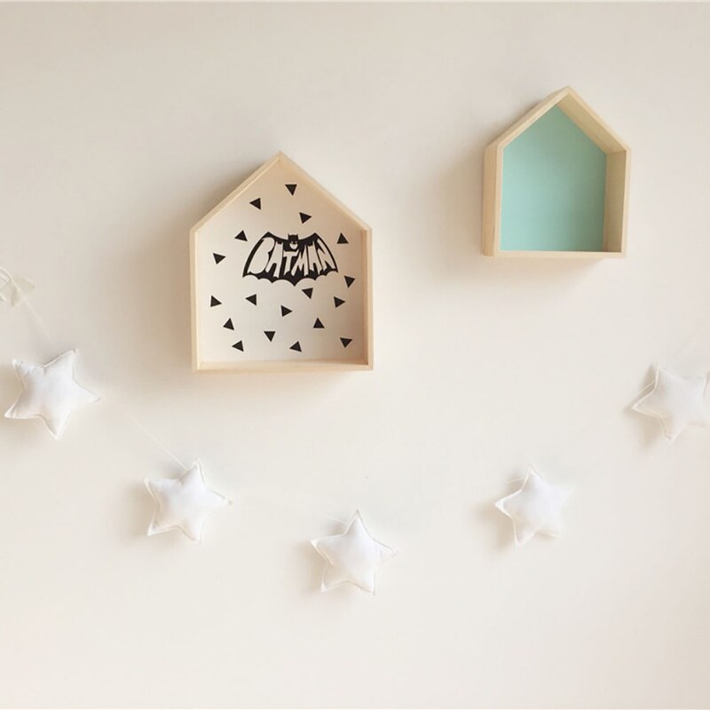 Guirnaldas de estrellas nórdicas hechas a mano para habitación de bebé, decoraciones de pared para habitación de niños, accesorios de fotografía, los mejores , novedad: 8