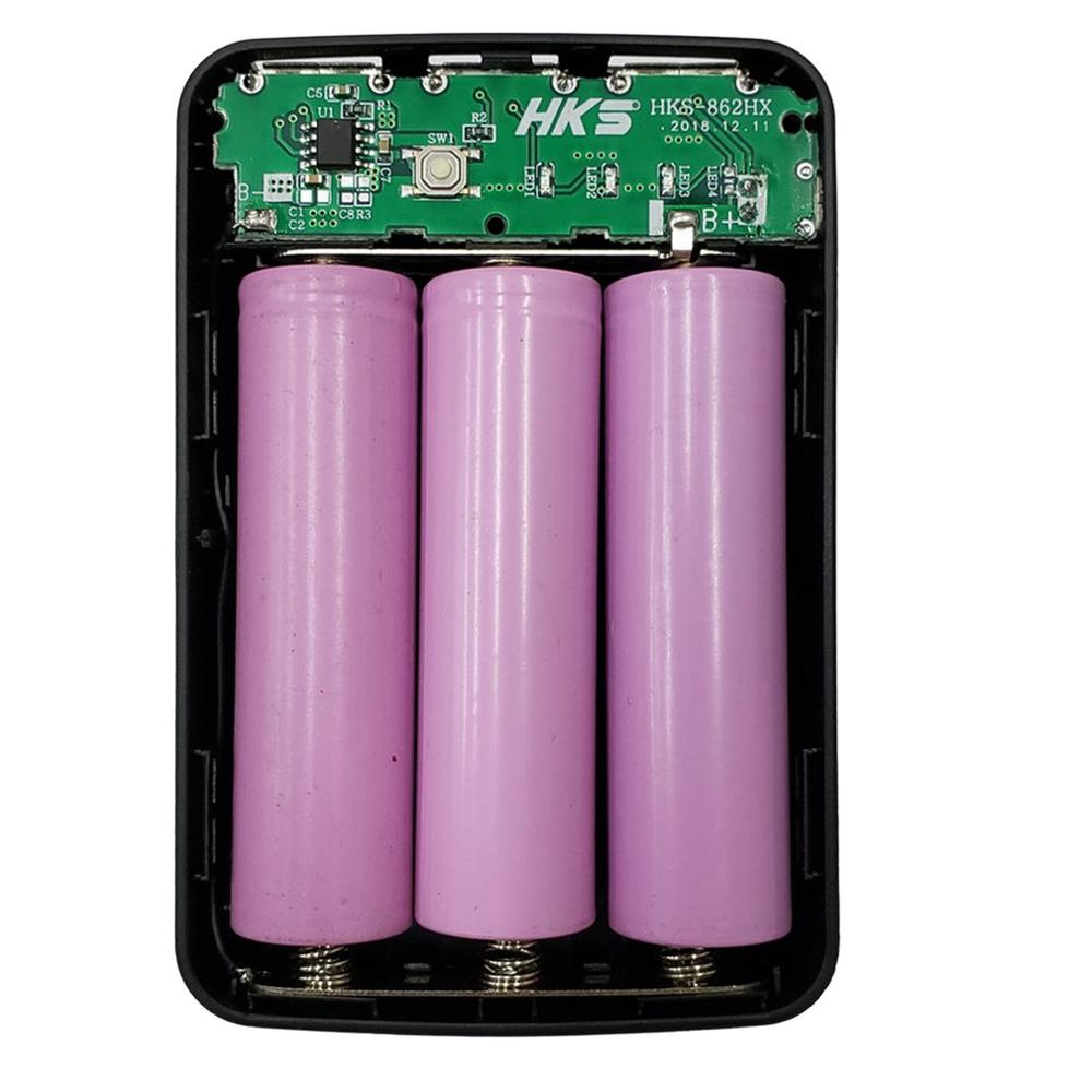 5V 1A 7X18650 DIY Power Bank Case 3USB Battery Shell Box Case DIY KIT Digital LCD Display Shell Battery Charger Box Case