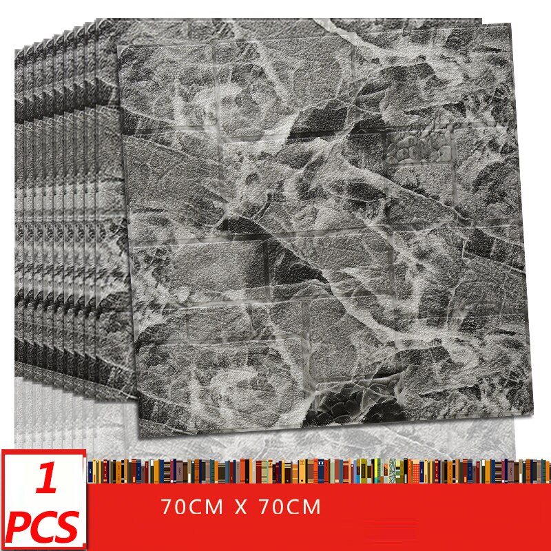 70*70cm 3d adesivo de parede imitação tijolo decoração do quarto à prova dwaterproof água auto-adesivo papel de parede para sala de estar tv pano de fundo decoração: K