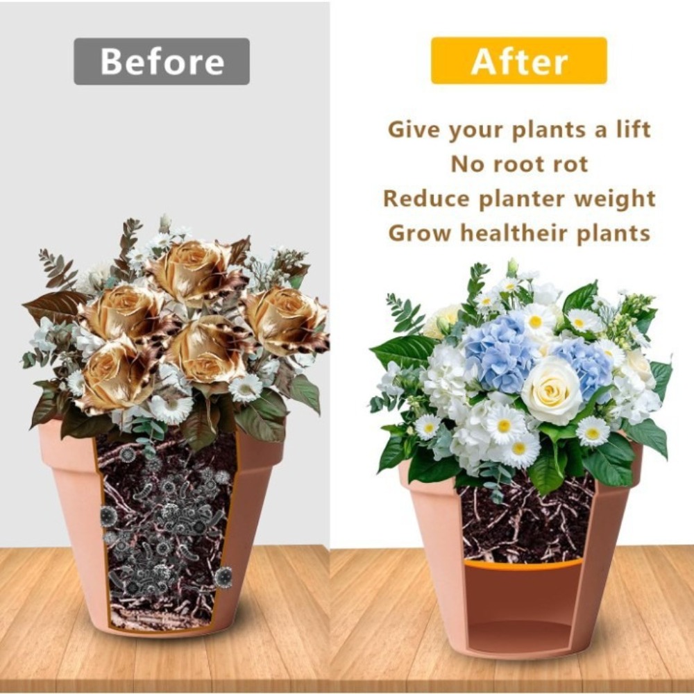 Plastic Ronde Bloempot Voering Duurzaam Verwijderbare Plantenbak Inzet Draagbare Drainagegaten Bloempot Drainage Tool Kas