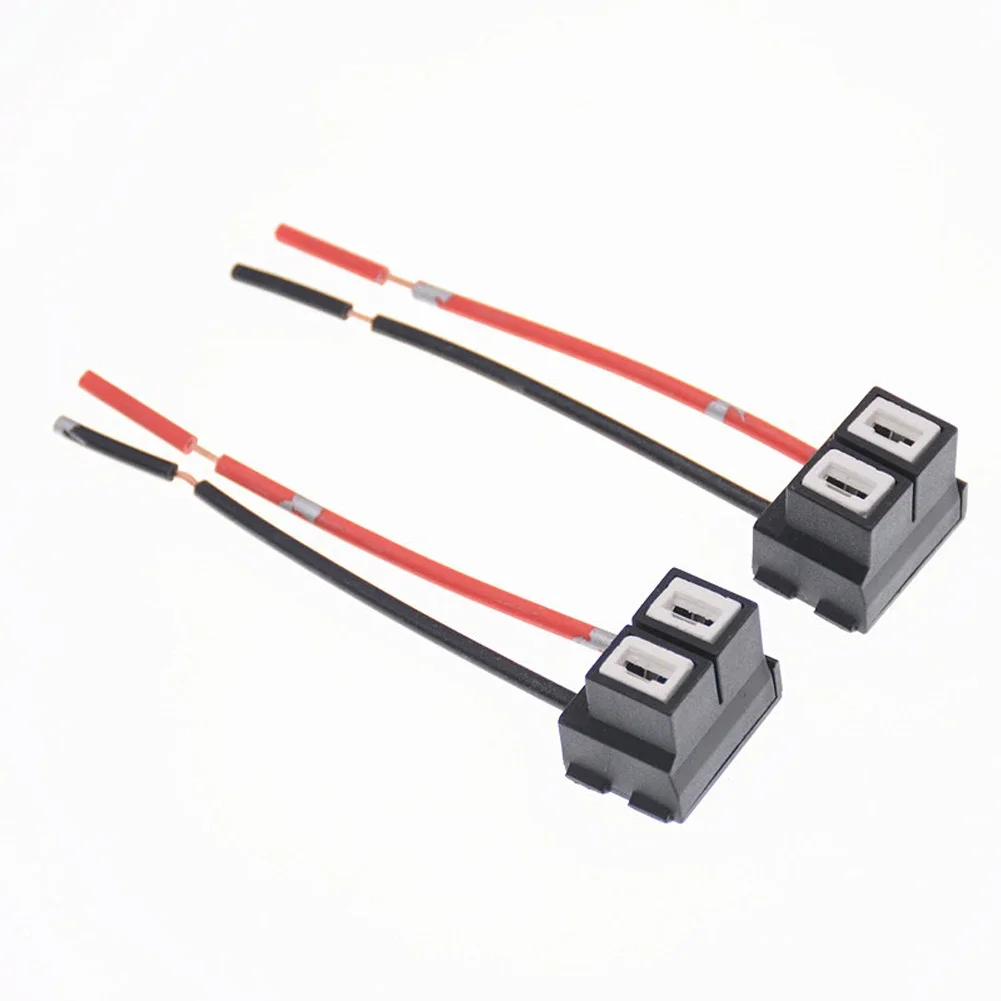 Adaptateur universel de douille d'ampoule de voiture, Base ABS H7, Base Plug-and-Play, connecteur de fil de voiture, prise de câble pour ampoule Automobile, 2 pièces