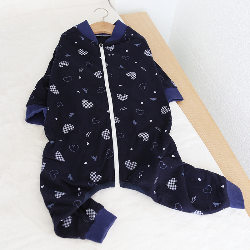 Large dog pajamas Dog warm pajamas Big four-legged dog costume Golden retriever bulldog big dog clothes