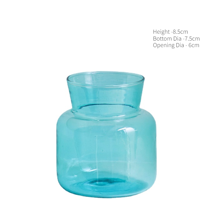 Nordic Mini Vaas Creatieve Bloemenvazen Decoratieve Glazen Flessen Bruiloft Centerpieces Home Decor Decoratie: WIT