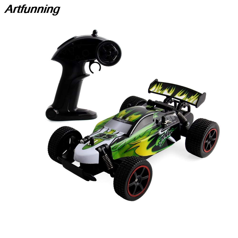 2.4 G remote control car 1:18 charging high-speed cross-country climbing remote control car toy car model at a high speed: Orange