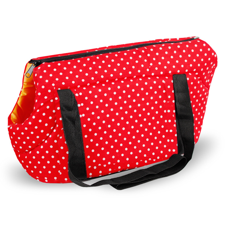 Dot Printed Dog Carrier Dog Backpack Cozy & Soft Puppy Cat Dog Bags Outdoor Hiking Travel Puppy Bag Shoulder Carrier Luxury Dog