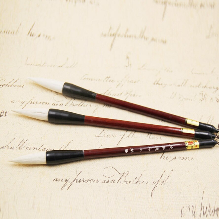 3 pcs Big Calligraphy Brushes wool hair brushes pen set for artist painting calligraphy art supplies