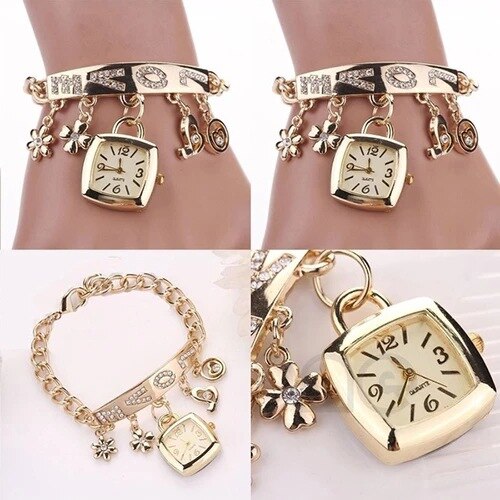 Relojes Para Mujer Reloj Mujer Marcas Famosas De Lujo Relojes De Cuarzo Para Mujer Mujer Reloj de pulsera de acero inoxidable Para Hombre y mujer, pulsera de amor de europea y americana,