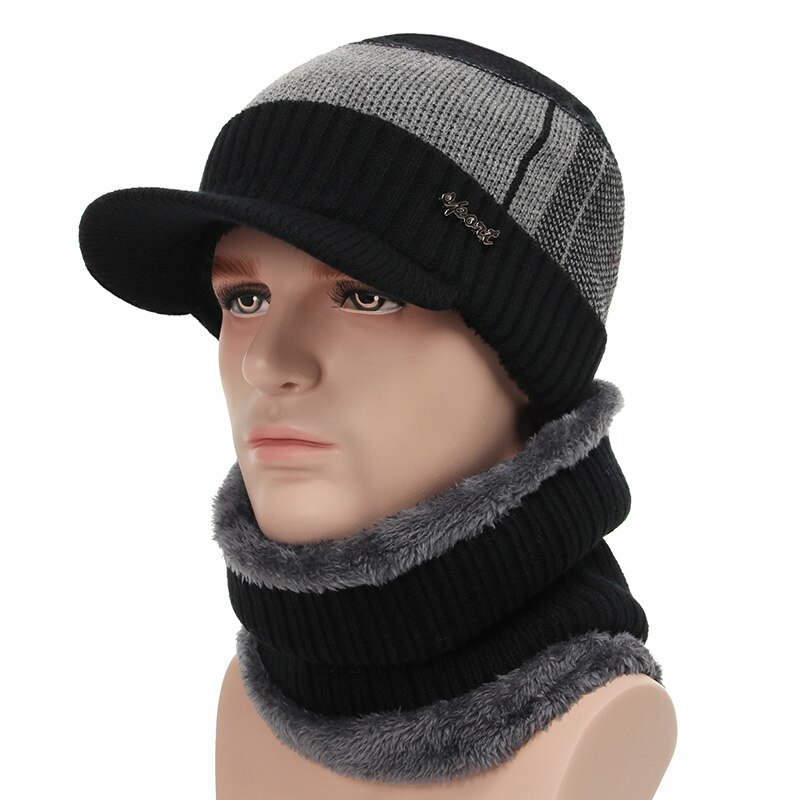 Chapeaux d'hiver pour hommes, bonnets, casquettes d'hiver, écharpes en laine, cagoules, masques, bonnets tricotés: Multi