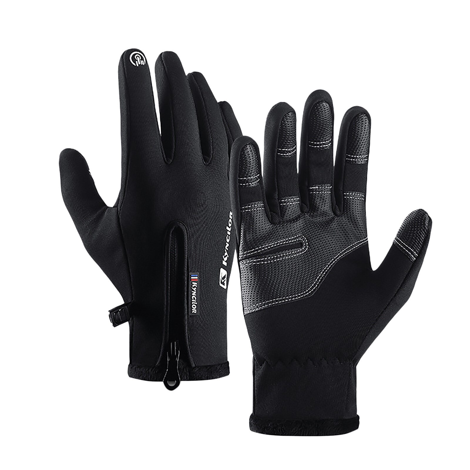 Wandern Winter Fahrrad Fahrrad Radfahren Handschuhe Für Männer Frauen Windstopper Silikon Verhindern Unterhose Weiche Warme Handschuhe Fahrrad Zubehör #35: XL / BK