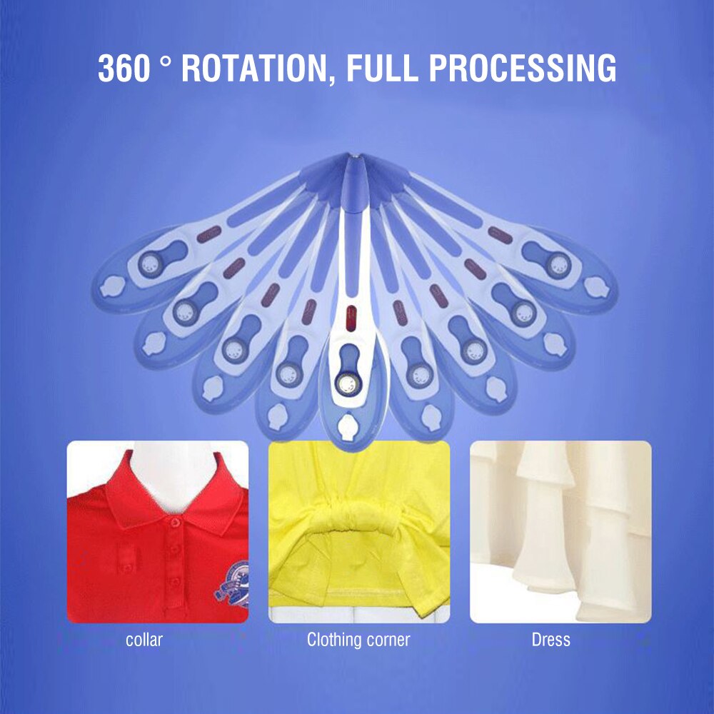 Boruit 800w håndholdt tøjdampbørste bærbar husholdnings lodret damper med dampstrygejernbørster til strygning af tøj