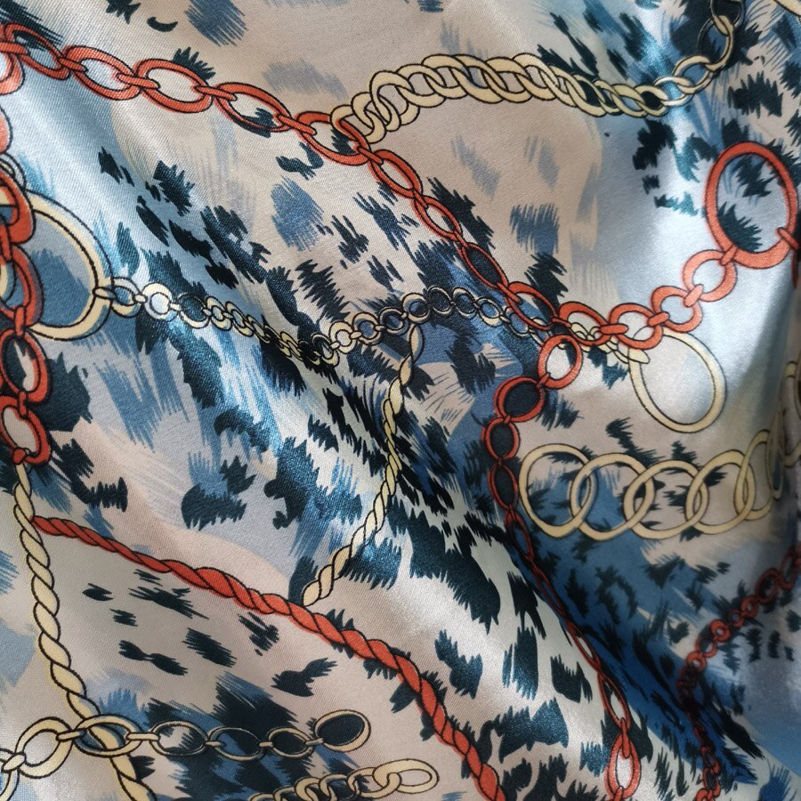 Satin stof kæde leopard print bånd materiale blank charmeuse polyester tilda tørklæde materiale