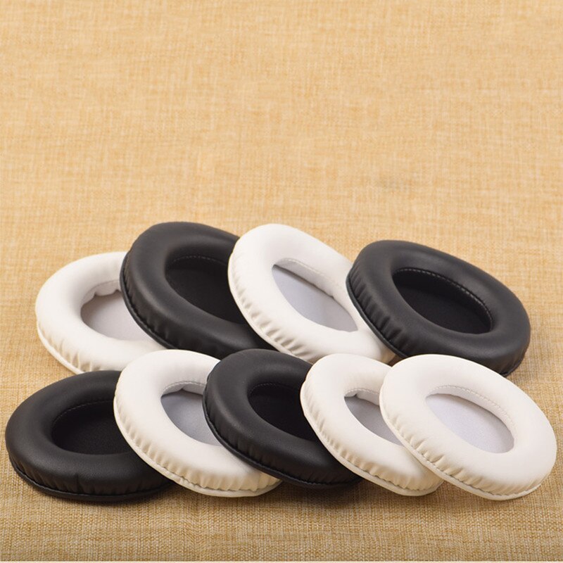 Almofadas redondas dos copos da orelha dos copos da orelha da substituição 55mm 60mm 65mm 70mm 75mm 80mm 85mm 90mm 95mm 100mm 105mm 110mm para o branco dos fones de ouvido