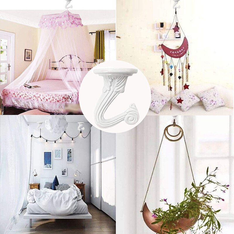 5 Stuks Metalen Vouwen Orchidee Haak Hardware Accessoires Met Montage Accessoires Wit