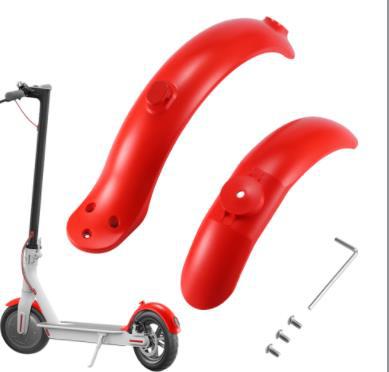 Xiaomi MJ scooter M365 e pro scooter Elettrico Rosso Anteriore e Posteriore Splasher con la Modifica suite: rosso davanti Fender   posteriore Mudguard 1 Case  con Hook   Screw   Tool 