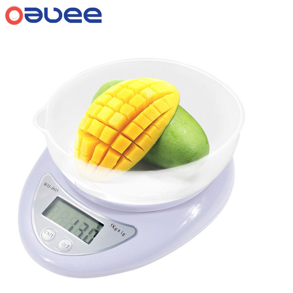 Balance numérique électronique portable avec LCD pour cuisine, 5 kg,mesure du poids des aliments, nouveauté, Steelyard