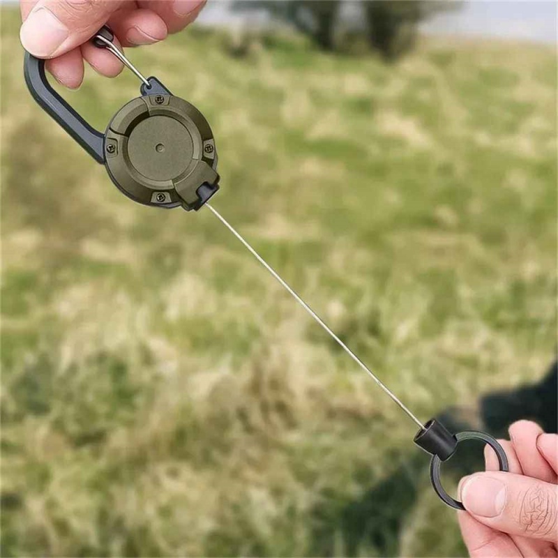 Utdragbar Nyckelring Vahva - Karabinerhaka ID-kortille, Retkeilyyn, Kalastukseen