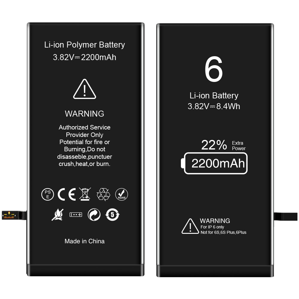 Ockered Batterij Voor Iphone 7 Voor Iphone 6S Batterij Vervanging Bateria Voor Iphone 5S 5C 6 7 6plus 7Plus Telefoon Batterij Met Gereedschap