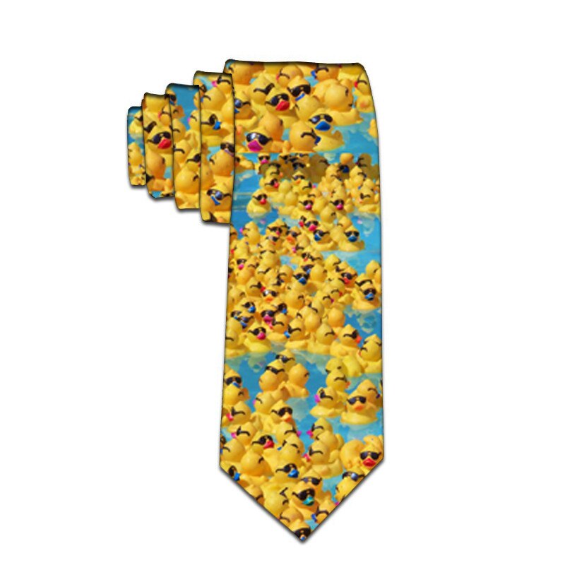 Klassiske polyester mænd slips printe hals slips 8cm blomster sjove slips til mænd formelt jakkesæt bryllupsfest gravatas: 02