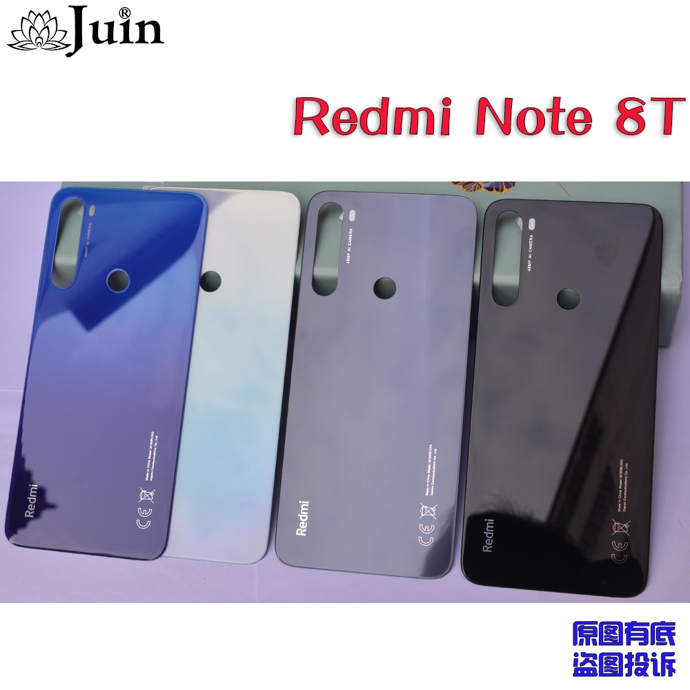 per la Nota Redmi 8T 8 Posteriore della Batteria Della Copertura Posteriore di Vetro del Pannello Alloggiamento Posteriore Porta Posteriore di Caso
