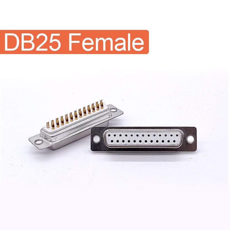 DB25 core datakabel connector plug VGA Plug connector 2 rij 25pin poort socket vrouwelijke Mannelijke adapter DP25: Female Golden
