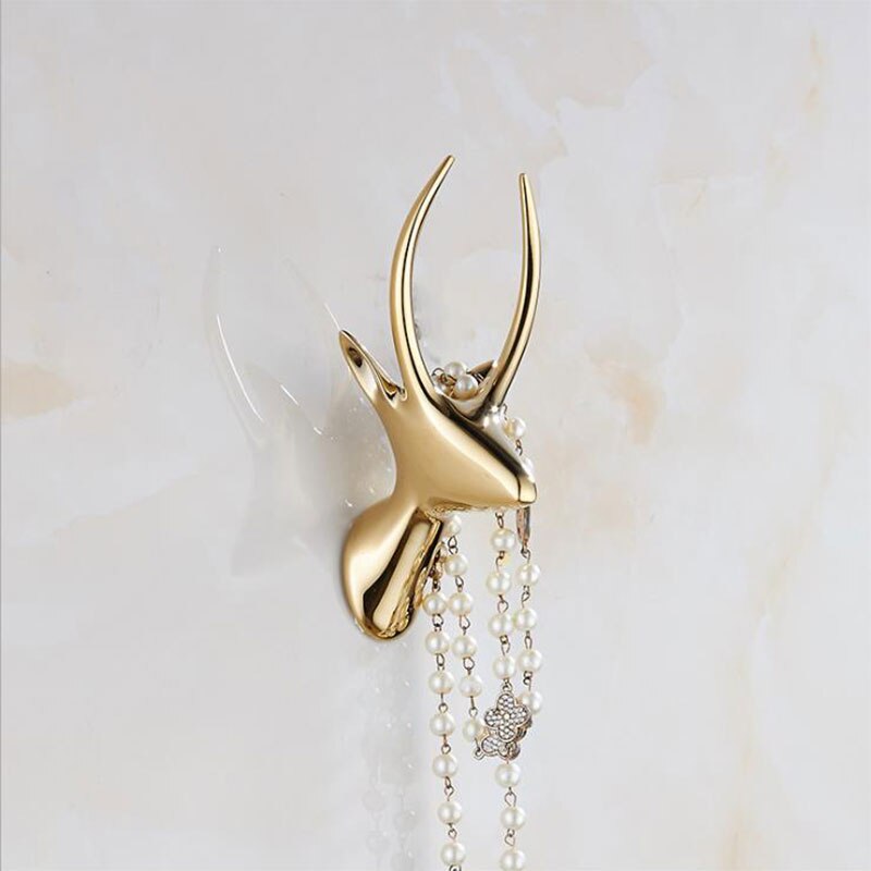 Badhanddoek Haak/Coat Robe/Kleding Haak Voor Badkamer Keuken Garage, goud/Zwart/Chrome/Wit: H