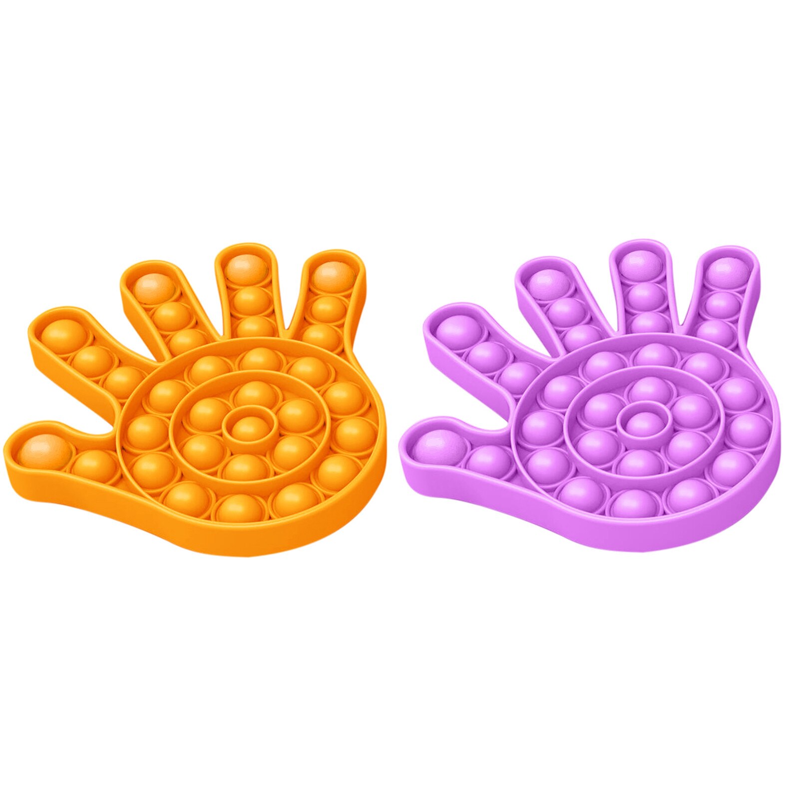 2PCS Push Pop Bubble Sensory Fidget Toy Funny Squishy Antistress Toys Autism Stress Relief Silent Classroom антистресс: I