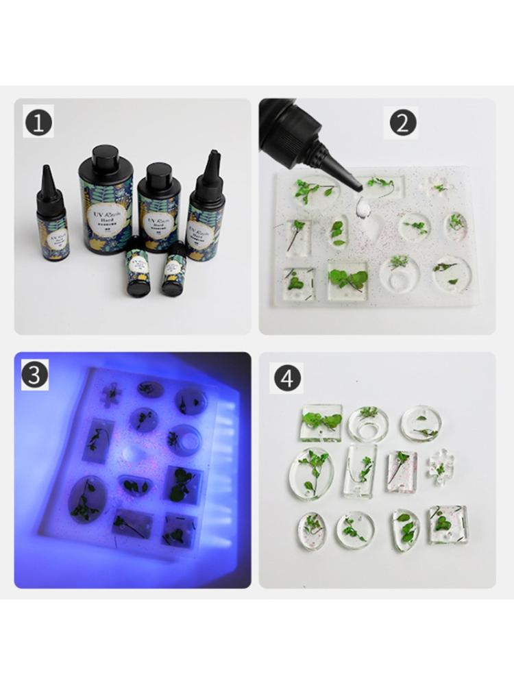 Hard Type UV Resin Ultraviolet Curing Resin Sunlight Activated Resin Art Crafts D08F