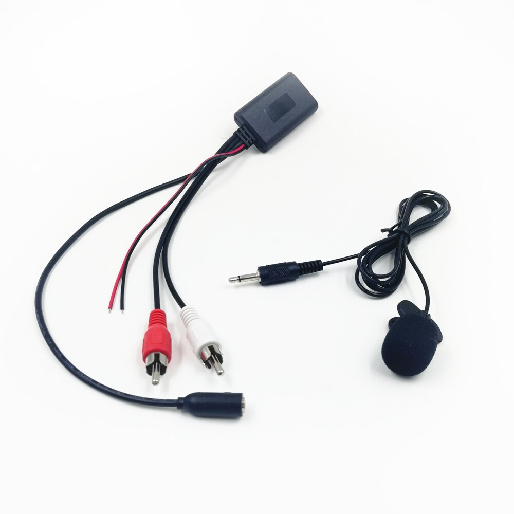Biurlink Car Radio Stereo Universal Bluetooth 5.0 Style AUX USB / 2RCA Connector Microphone Handsfree Adatper: 2RCA Style