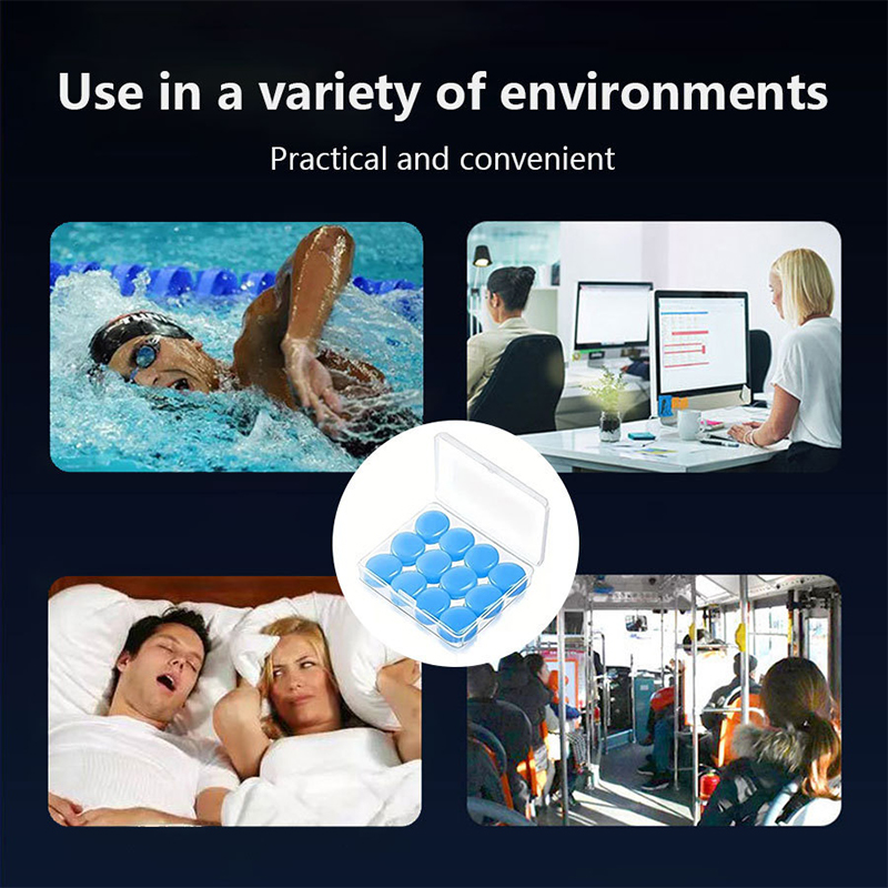 30 Stuks Siliconen Oordoppen Ruisonderdrukking Slaap Anti Cancelling Geluidsisolatie Oordopje Bescherming Slapen Herbruikbare Oordoppen