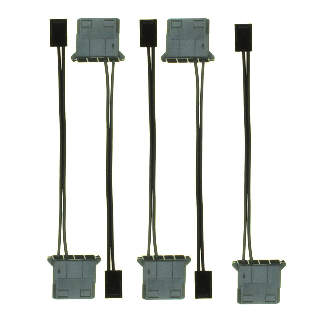 5 Stuks Ide Naar 3 Pin Ventilator Voedingskabel Molex D Stekker Power Naar 3 Pin Connector Computer Pc Koeling Convertor Kabel