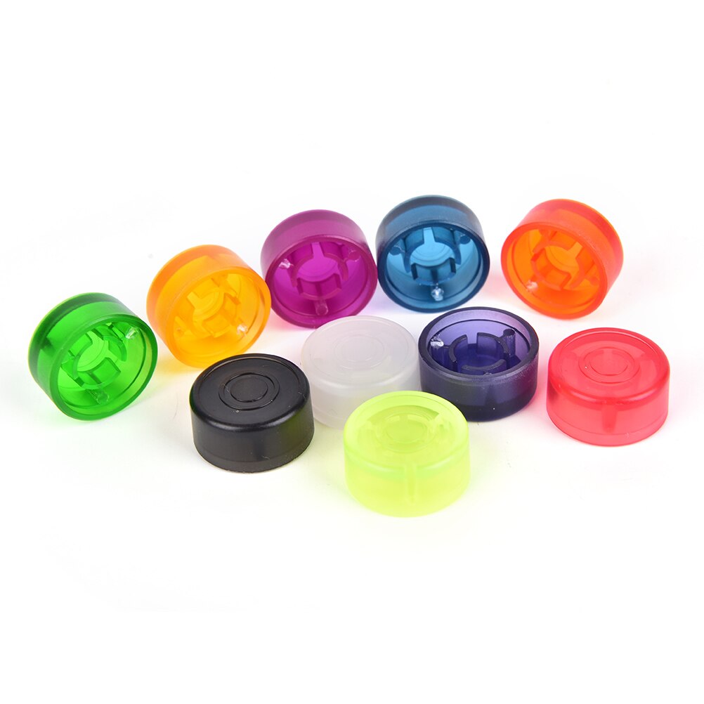 10Pcs Multi Kleur Elektrische Gitaar Effect Pedaal Mooer Candy Cover Cap Voetschakelaar Topper Plastic Bumpers Voor Gitaar Effect Pedaal